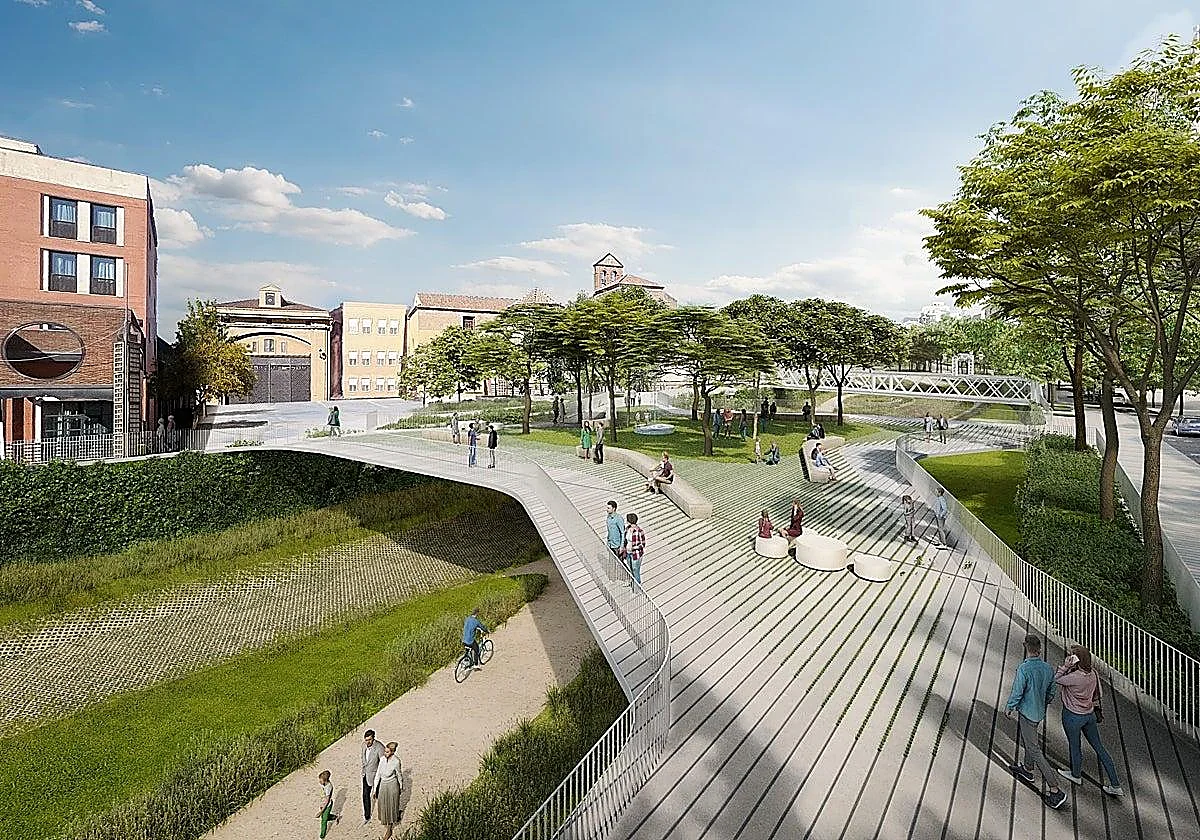 Plaza puente Guadalmedina